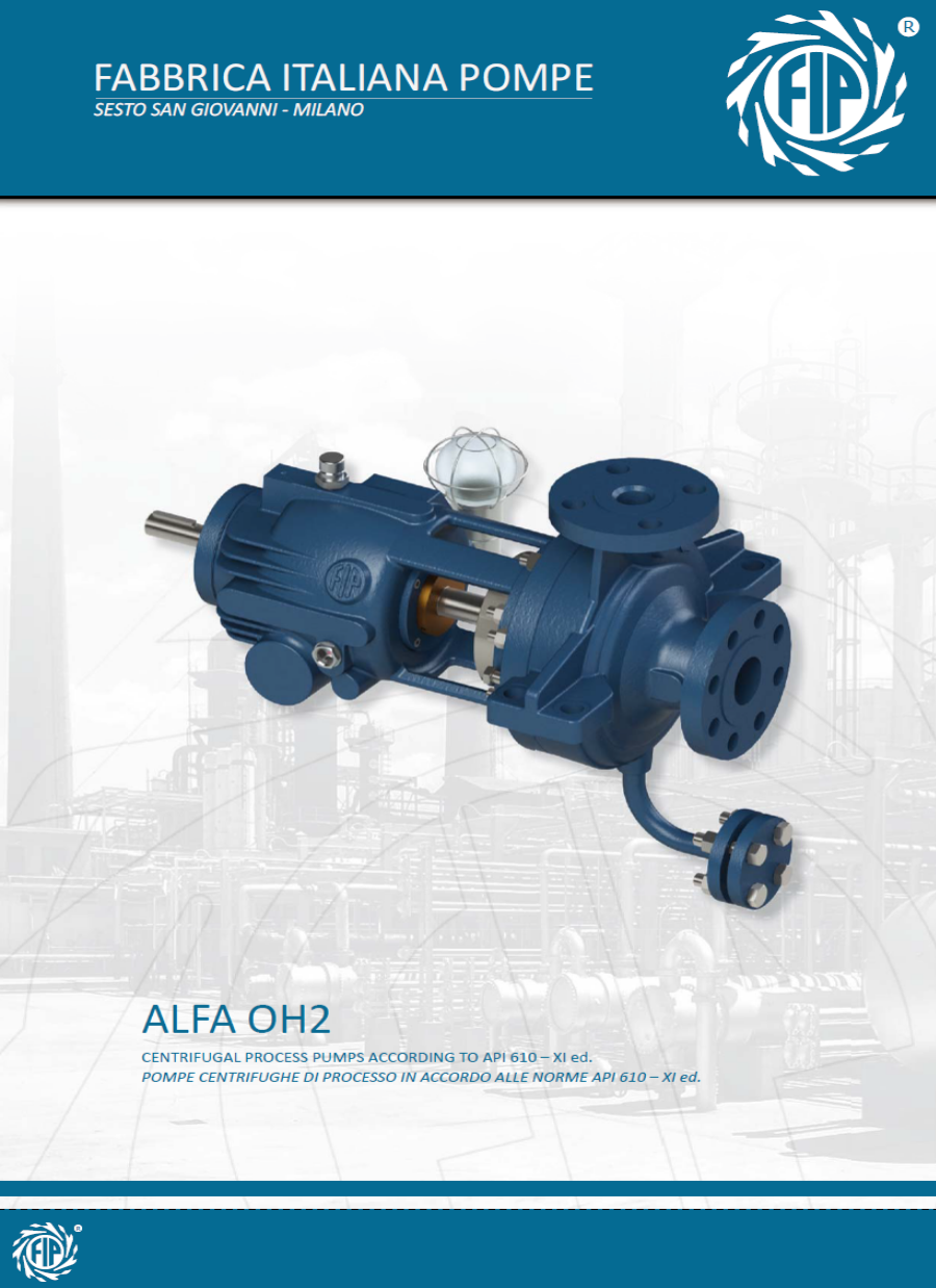 ASCO Pompy - wirowe odśrodkowe procesowe ALFA OH2 FIP